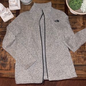 Womens small grey north face zip up jacket